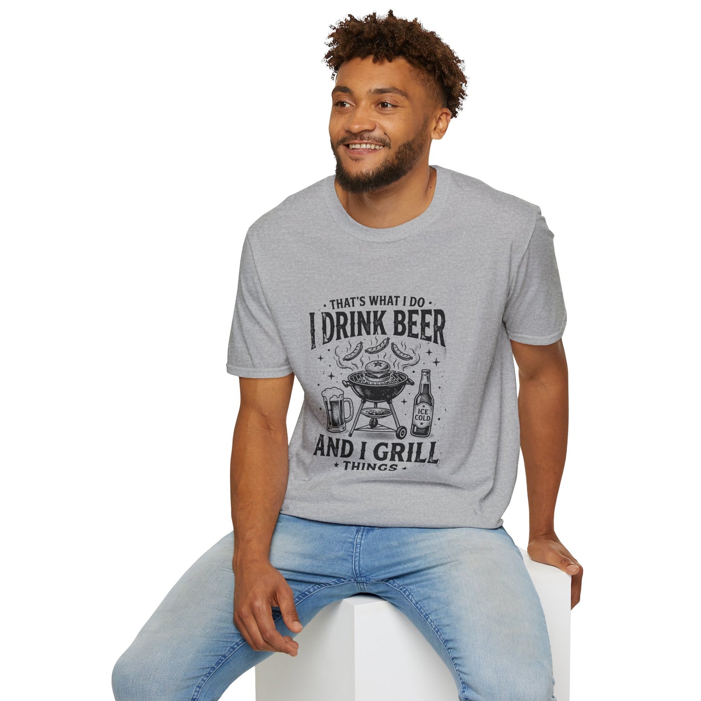 Beer & Grill T‑Shirt — "That's What I Do: I Drink Beer and I Grill Things"