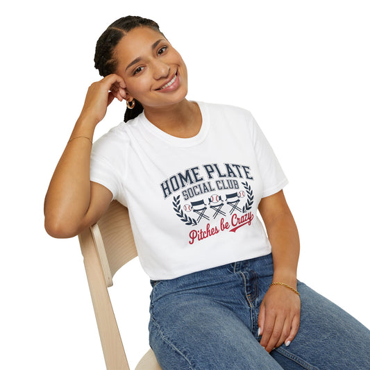 Home Plate Social Club 'Pitches Be Crazy' T-Shirt